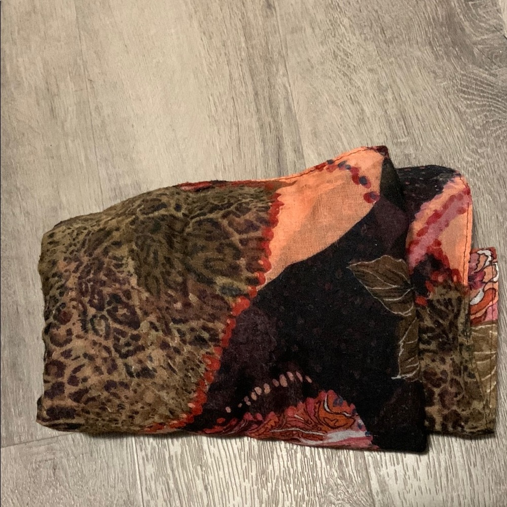 Floral Patterned Scarf